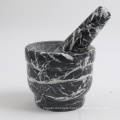 Creative Home 5.9" Diam. x 5.11" H  Marble Stone Mortar and Pestle Set